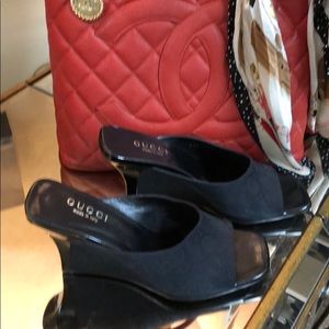 Timeless Gucci GG Sandal/Wedge